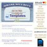 sus ssn template, editable in  photoshop. psd fake template, pay by bitcoin, paypal or card