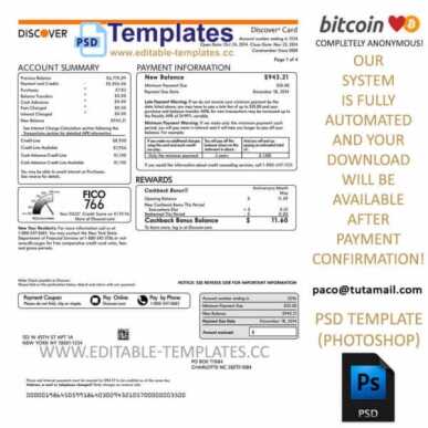 discover statement template,editable in photoshop.psd fake template,pay by bitcoin,paypal or card