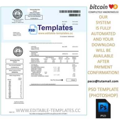 florida bill template,editable in photoshop.psd fake template,pay by bitcoin,paypal or card