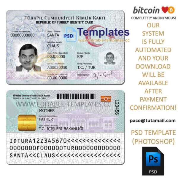 turkish id template, editable in photoshop. psd fake template, pay by bitcoin, paypal or card turkish id template, editable in photoshop. psd fake template, pay by bitcoin, paypal or card