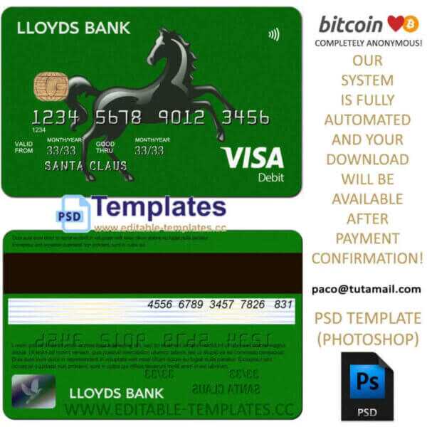 card-template-editable-psd-photoshop-credit-card-cc-visa-mastercard-template-lloyds-card-template-bitcoin credit card template, editable in photoshop. psd fake template, pay by bitcoin, paypal or card