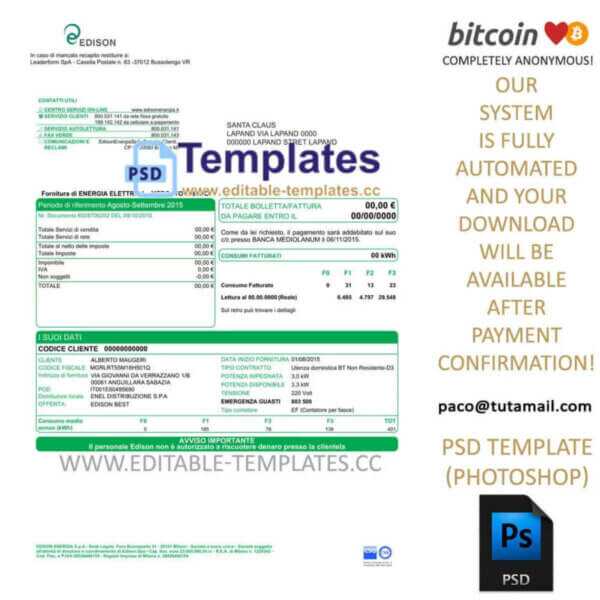 edison-italy-bill-template-fake-novelty-psd-photoshop-bitcoin-free-download italy, edison bill template, editable in  photoshop. psd fake template, pay by bitcoin, paypal or card