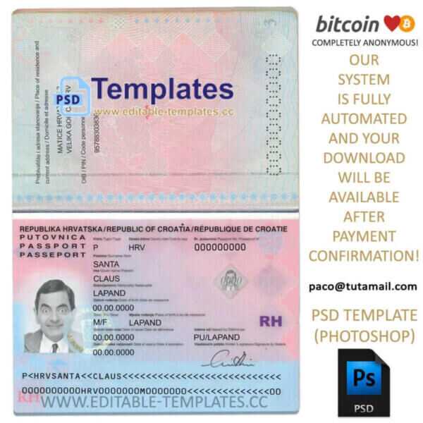 croatia-hrvatska-fake-passport-template-psd-photoshop-bitcoin-editable-id-bill croatia passport template,editable in photoshop.psd fake template,pay by bitcoin,paypal or card