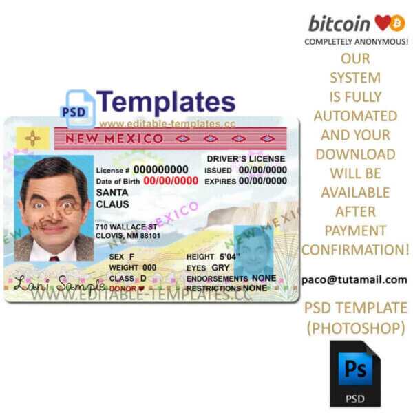 new-mexico-usa-us-driving-licence-dl-id-bill-passport-editable-template-psd-photoshop-bitcoin-paypal-skrill new mexico driver license template, editable in photoshop. psd fake template, pay by bitcoin, paypal or card