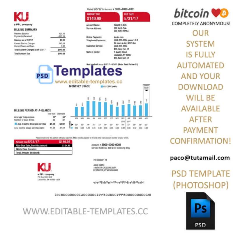 kentucky driver license template, editable in  photoshop. psd fake template, pay by bitcoin, paypal or card